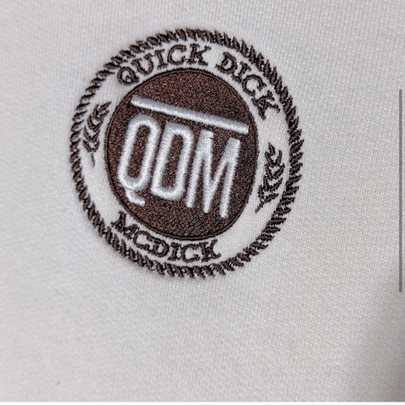 Jerico Cream Bamboo Quick Dick McDick Crew Neck Sweatshirt XXL - Picture 3 of 14